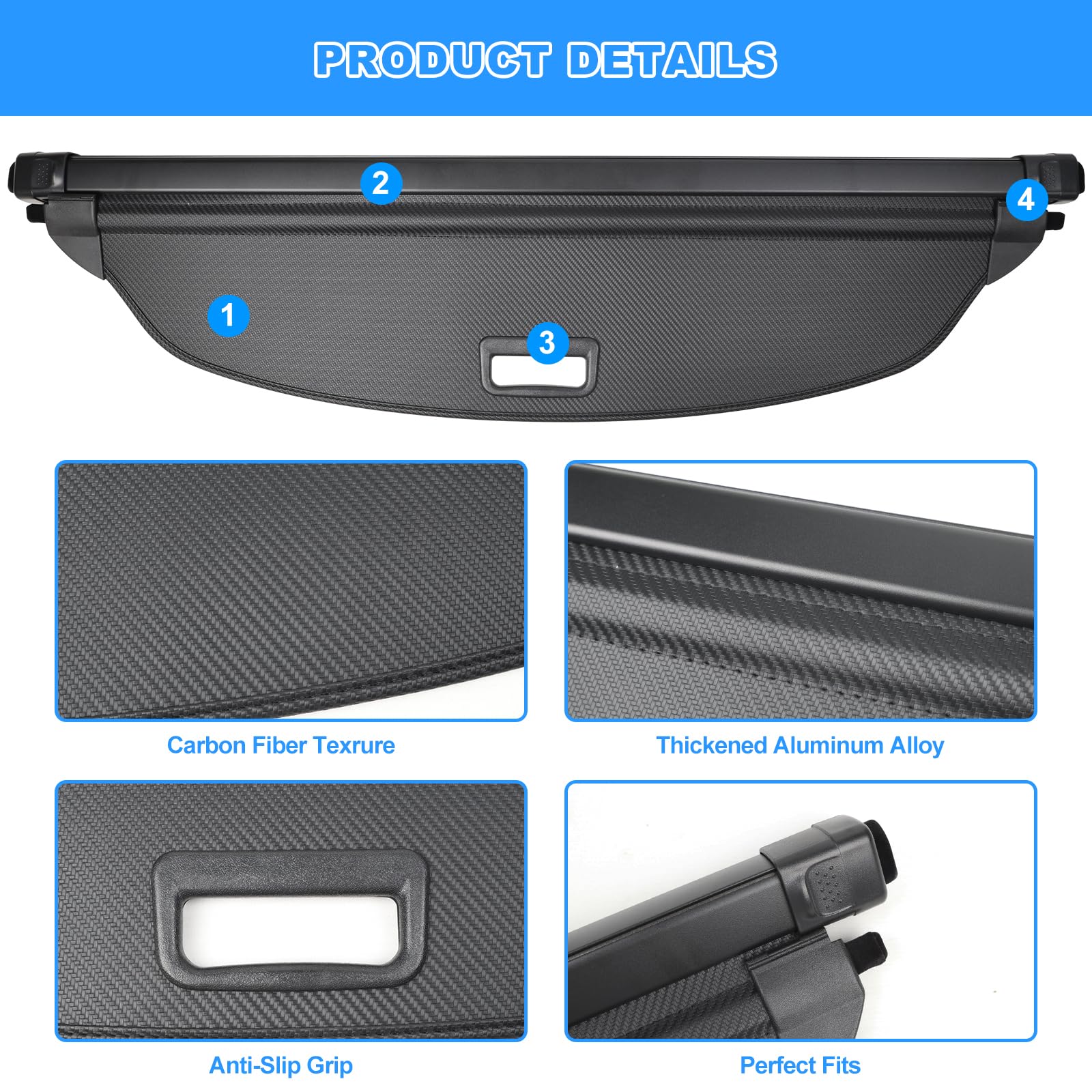 AUXKO Retractable Cargo Cover for Mazda CX-50 2026 2025-2023